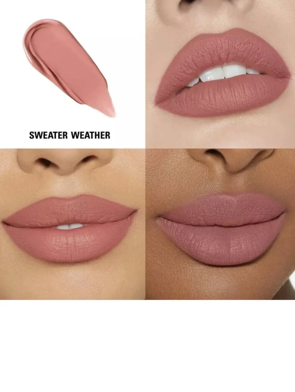 Kylie Matte Lip Kit Lipstick & Liner: Sweater Weather (704), NIB